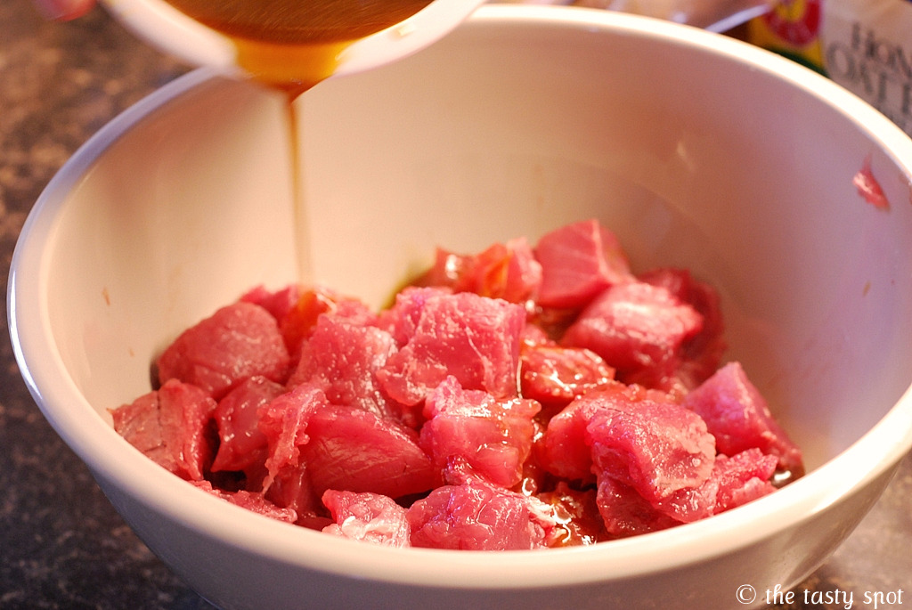 Seasoning the ahi
