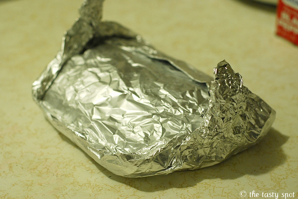 Wrapped and ready to be baked