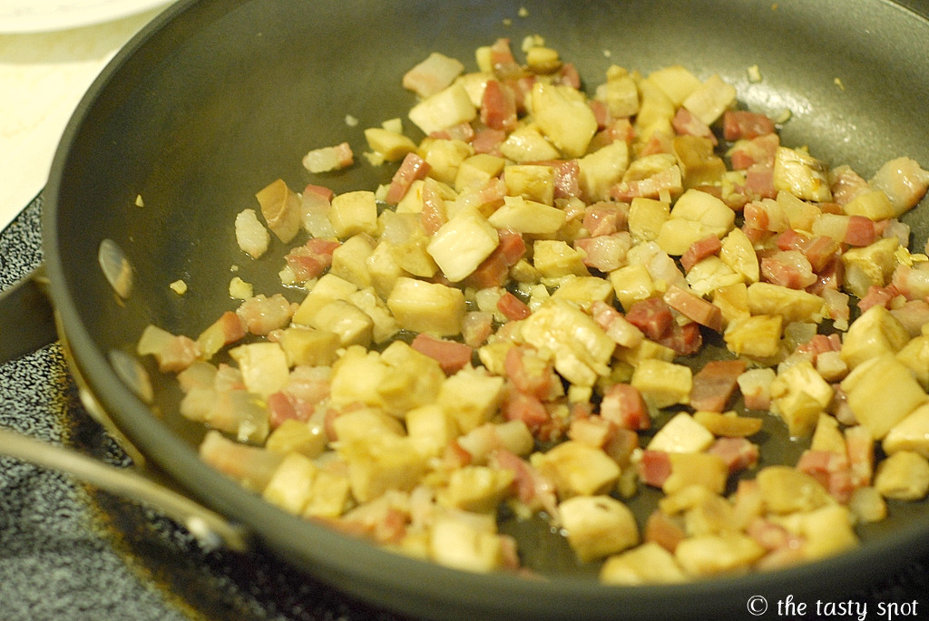 Cooking the stuffing