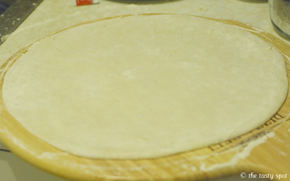Rolled out dough