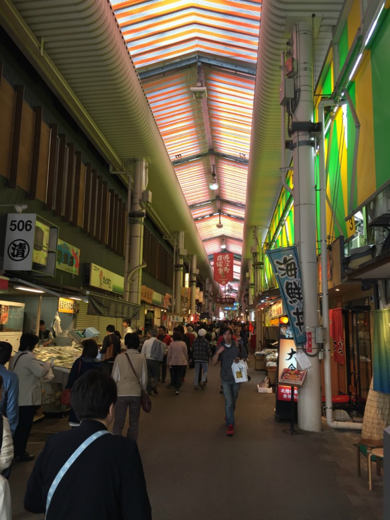 Inside Omi-cho market